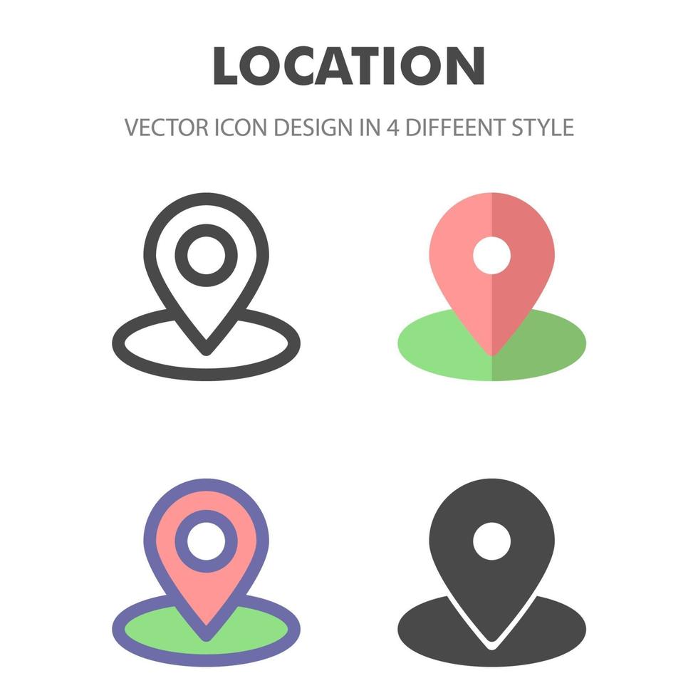 locatiepictogram. voor uw websiteontwerp, logo, app, ui. vectorafbeeldingen illustratie en bewerkbare beroerte. eps 10. vector