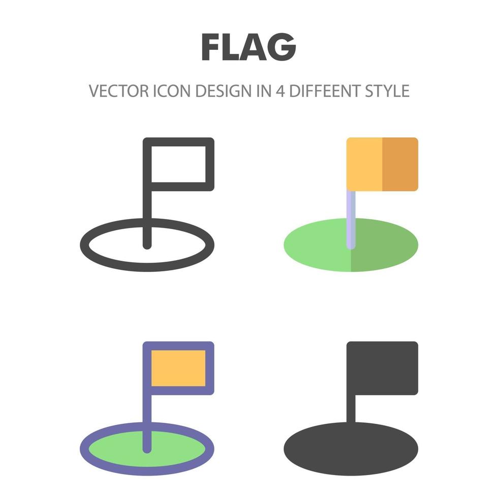 vlag icoon. voor uw websiteontwerp, logo, app, ui. vectorafbeeldingen illustratie en bewerkbare beroerte. eps 10. vector