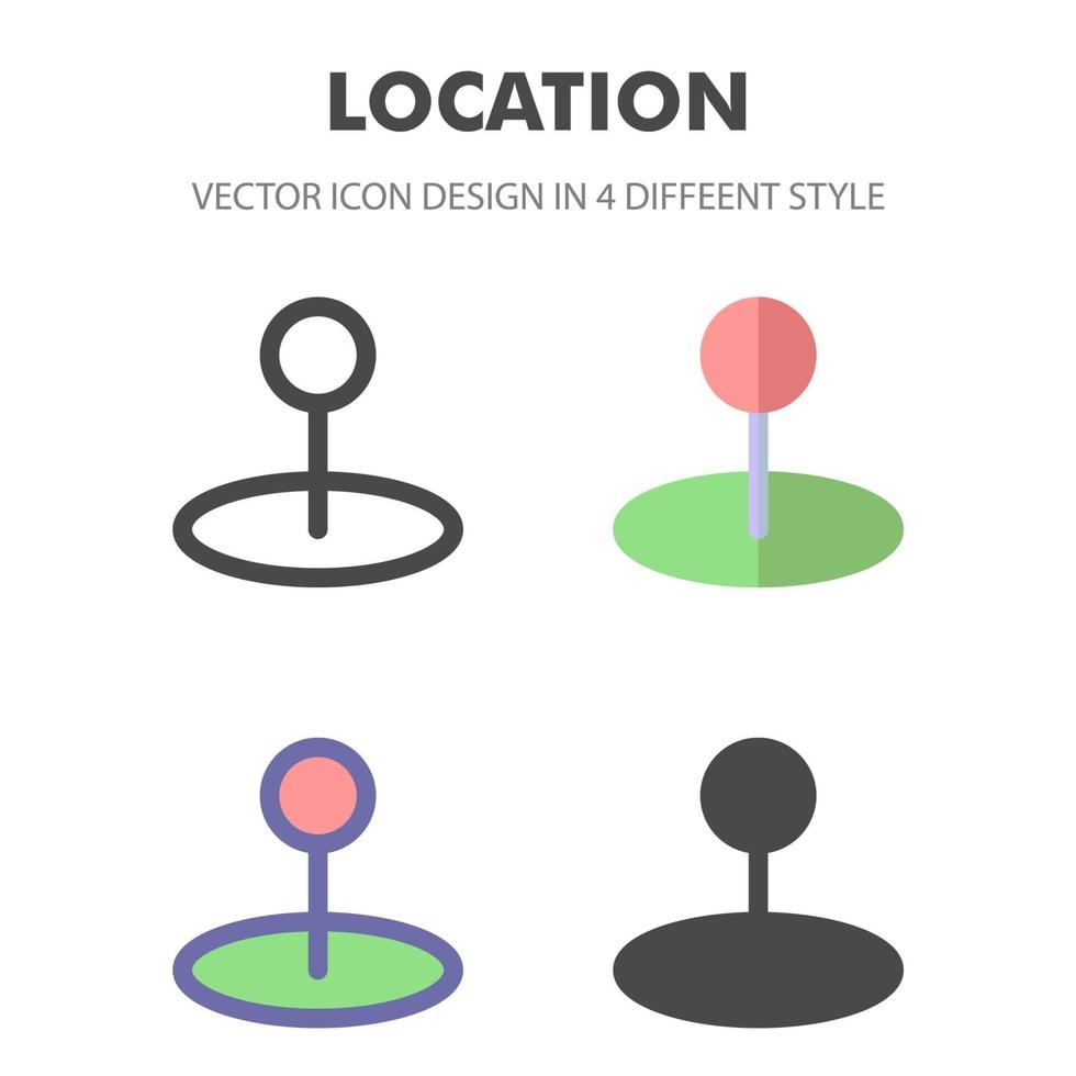 locatiepictogram. voor uw websiteontwerp, logo, app, ui. vectorafbeeldingen illustratie en bewerkbare beroerte. eps 10. vector