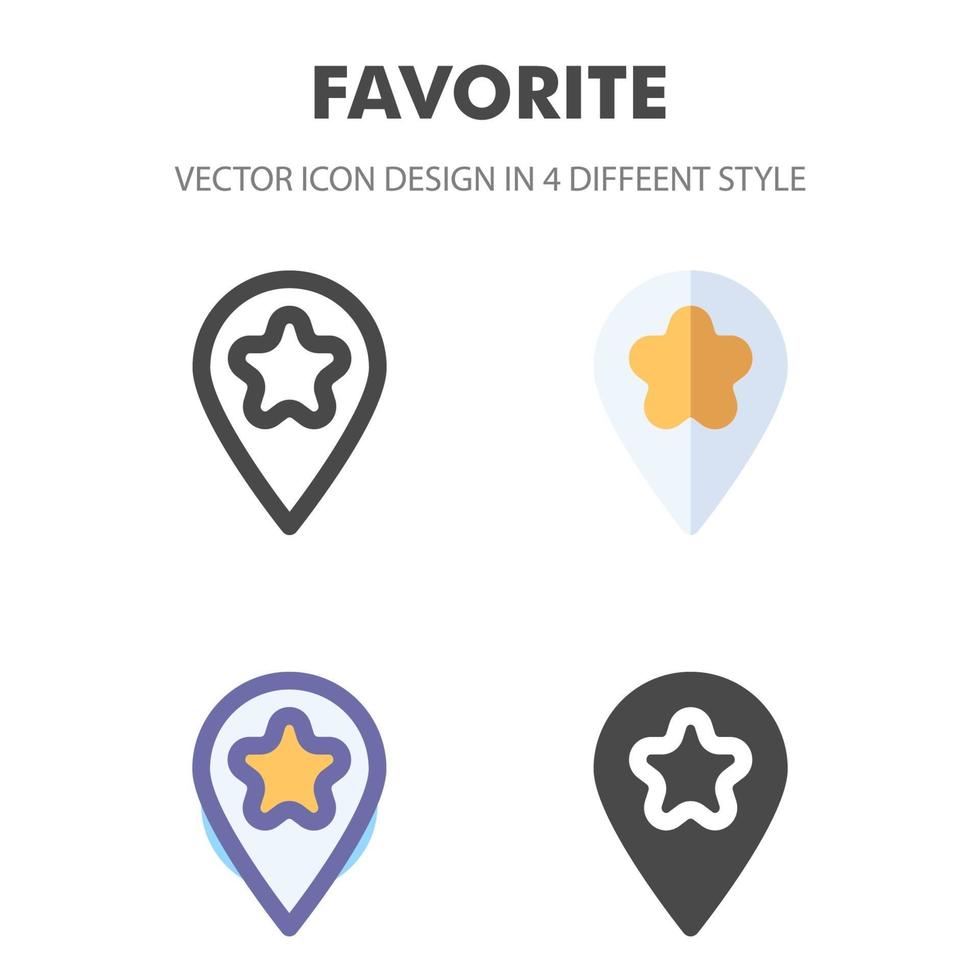 favoriete icoon. voor uw websiteontwerp, logo, app, ui. vectorafbeeldingen illustratie en bewerkbare beroerte. eps 10. vector