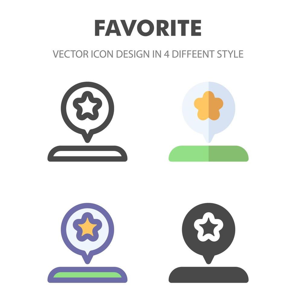 favoriete icoon. voor uw websiteontwerp, logo, app, ui. vectorafbeeldingen illustratie en bewerkbare beroerte. eps 10. vector