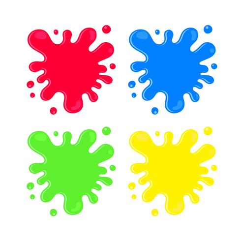 inkblot cartoon-stijl vector