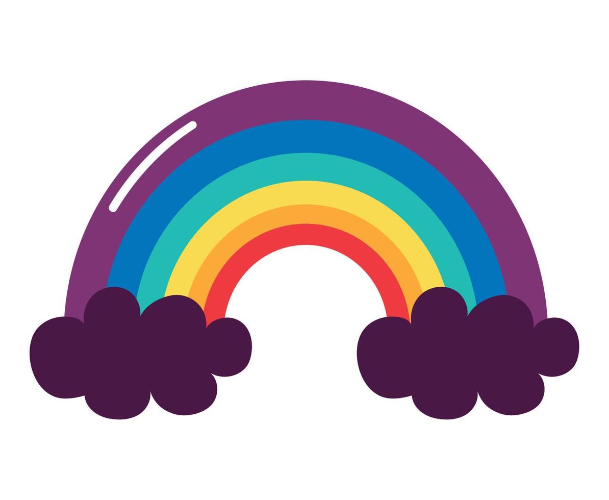 gekleurde regenboog ontwerp vector