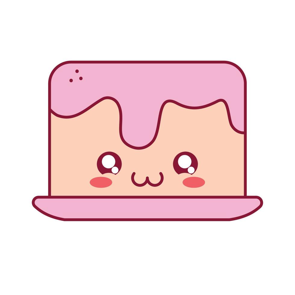roze taart ontwerp vector