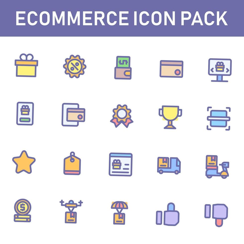 e-commerce icon pack geïsoleerd op een witte achtergrond. voor uw websiteontwerp, logo, app, ui. vectorafbeeldingen illustratie en bewerkbare beroerte. eps 10. vector