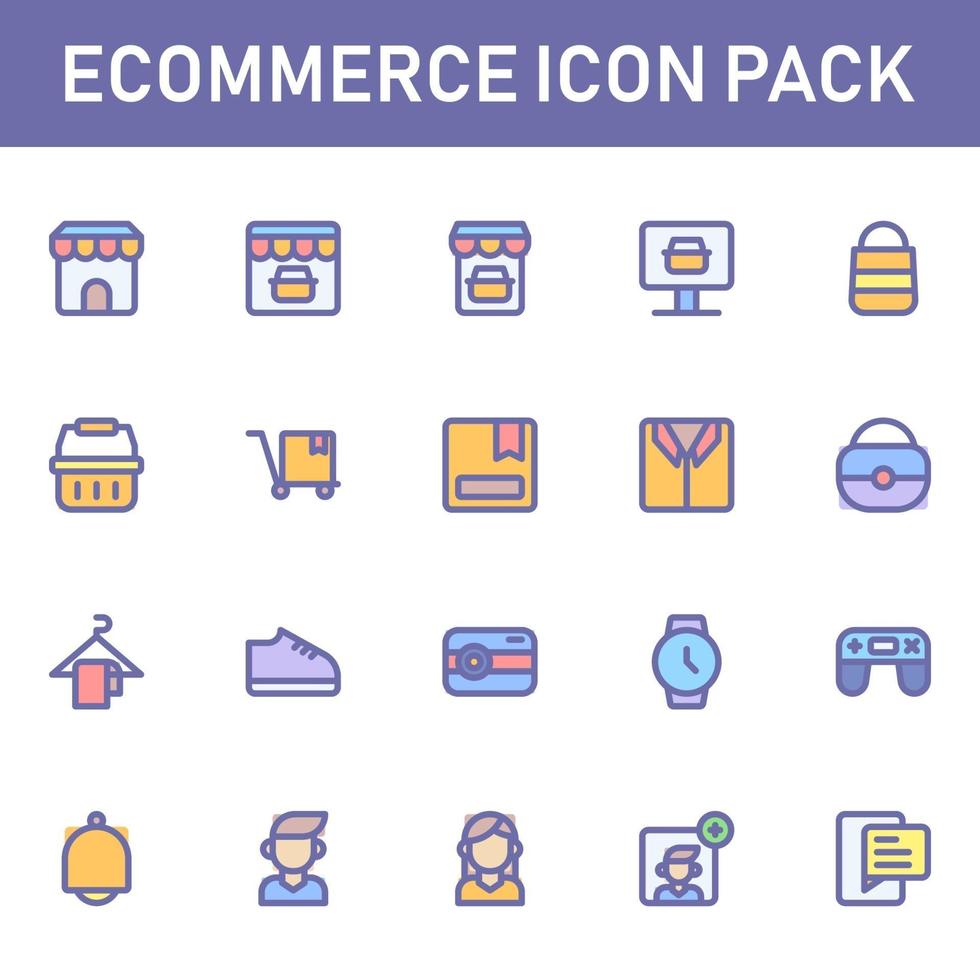 e-commerce icon pack geïsoleerd op een witte achtergrond. voor uw websiteontwerp, logo, app, ui. vectorafbeeldingen illustratie en bewerkbare beroerte. eps 10. vector