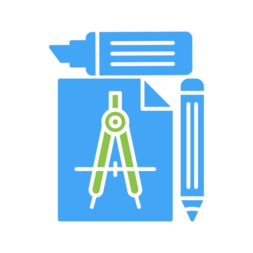 studie gereedschap uniek vector icoon