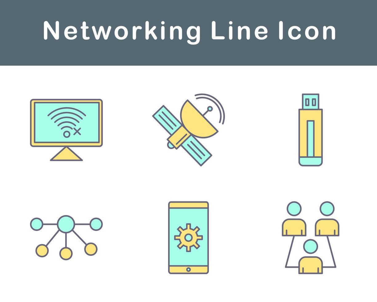 netwerken vector icoon reeks