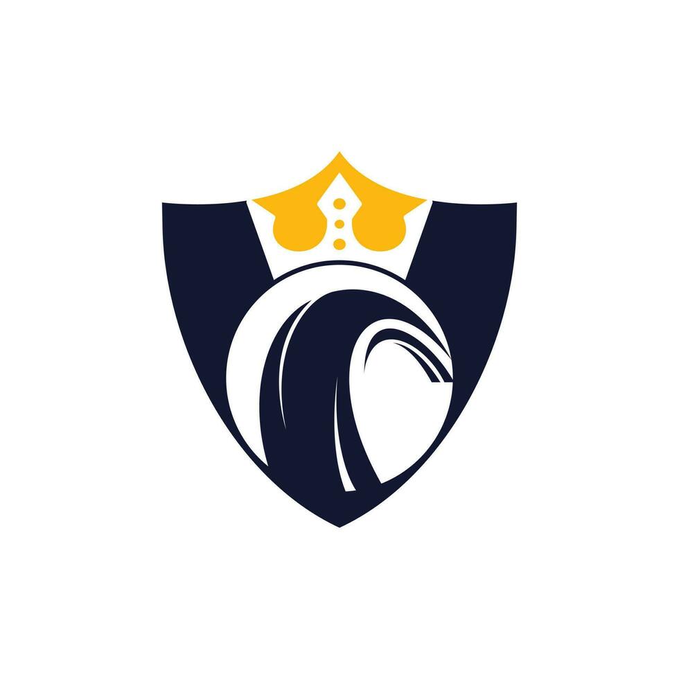 band koning vector logo ontwerp. kroon band logo.