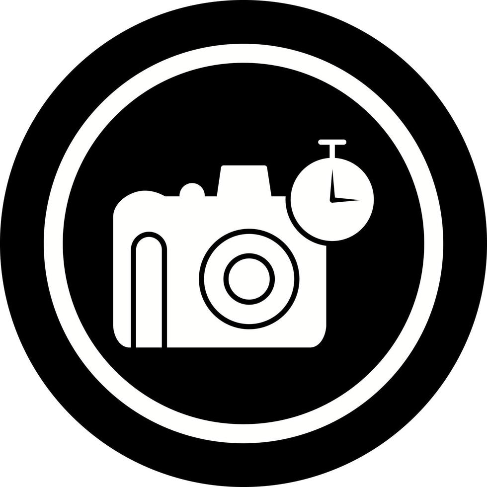 uniek timer Aan camera vector icoon