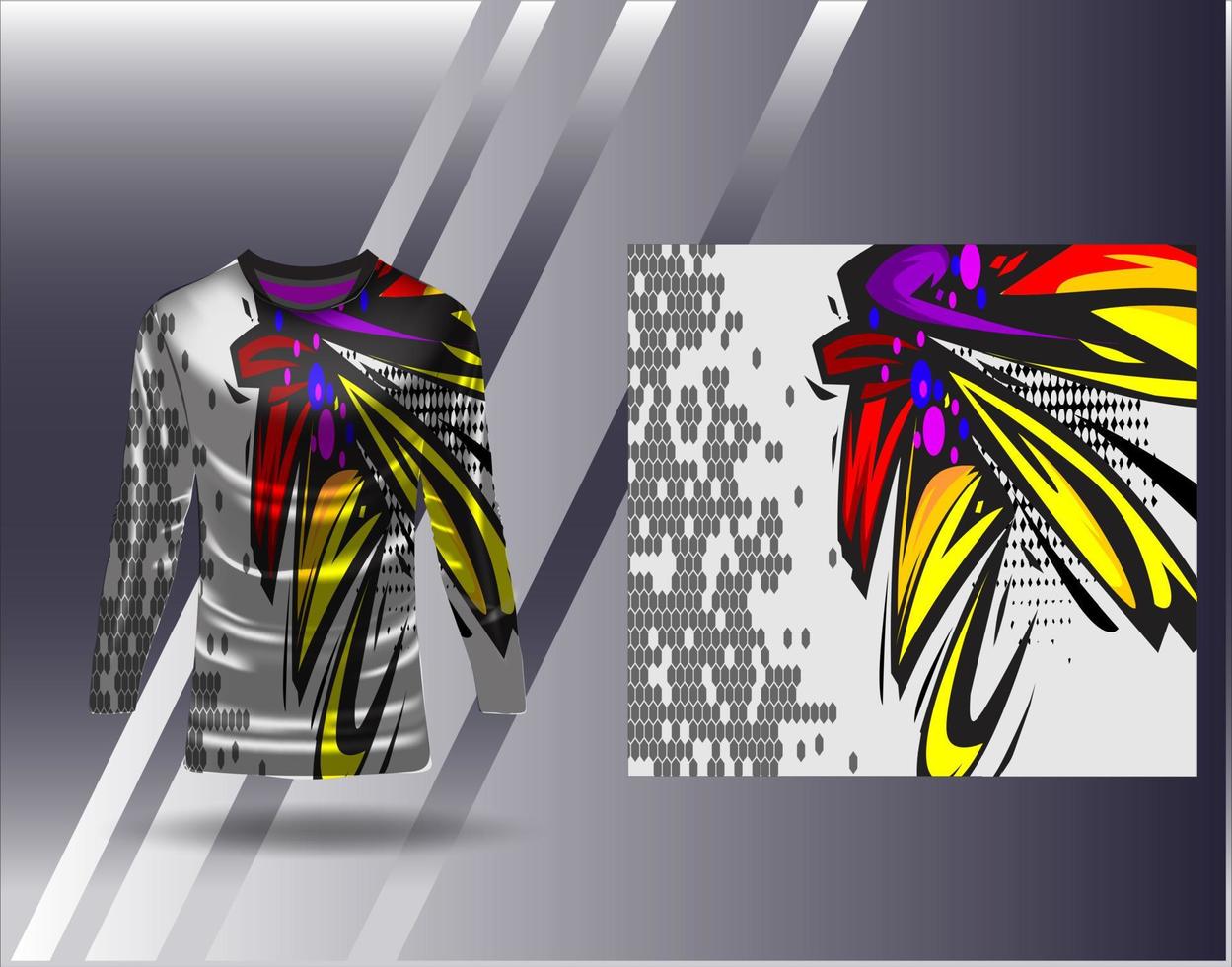 t-shirt sport- ontwerp voor racing Jersey wielersport Amerikaans voetbal gaming vector