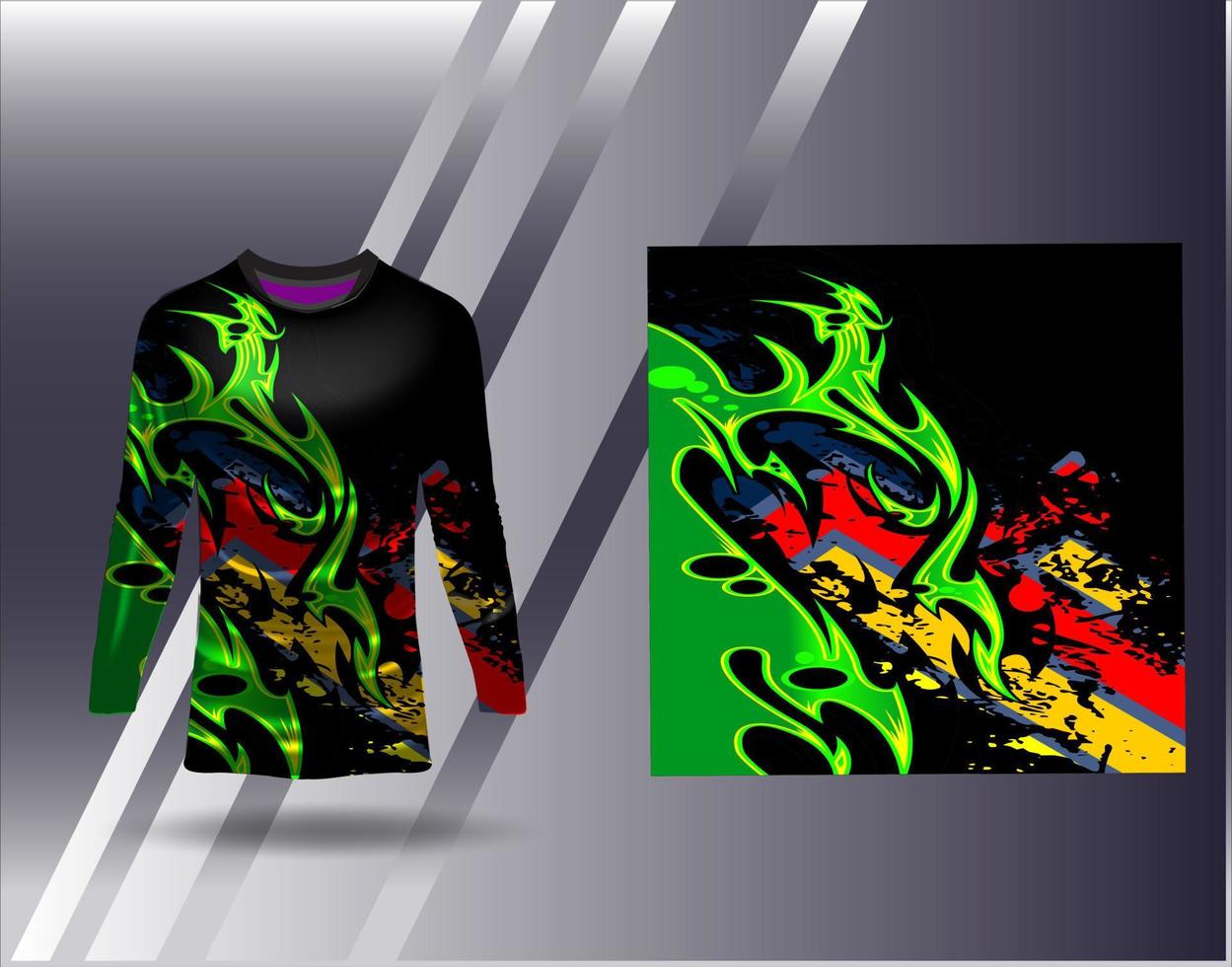 t-shirt sport- ontwerp voor racing Jersey wielersport Amerikaans voetbal gaming vector