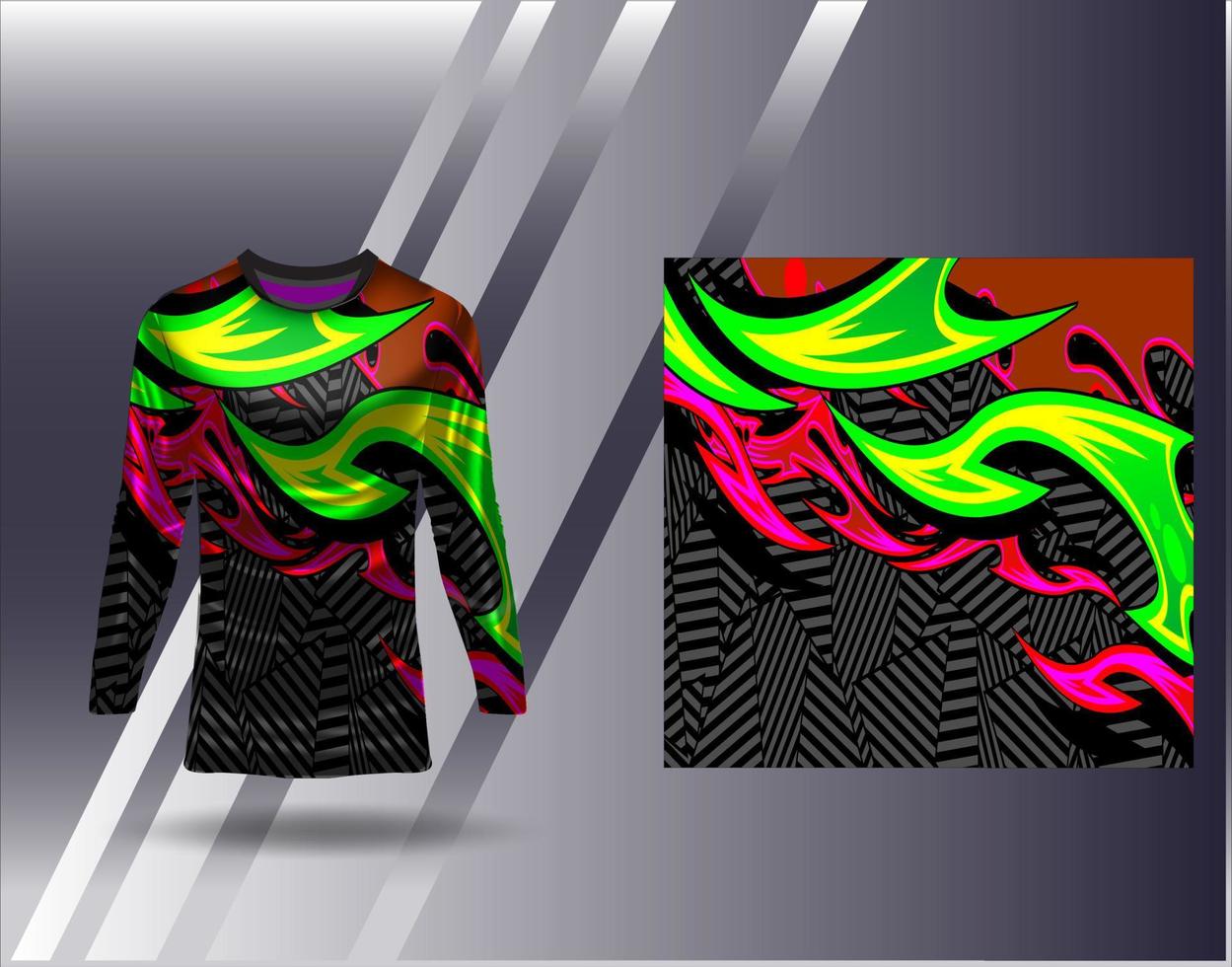 t-shirt sport- ontwerp voor racing Jersey wielersport Amerikaans voetbal gaming vector