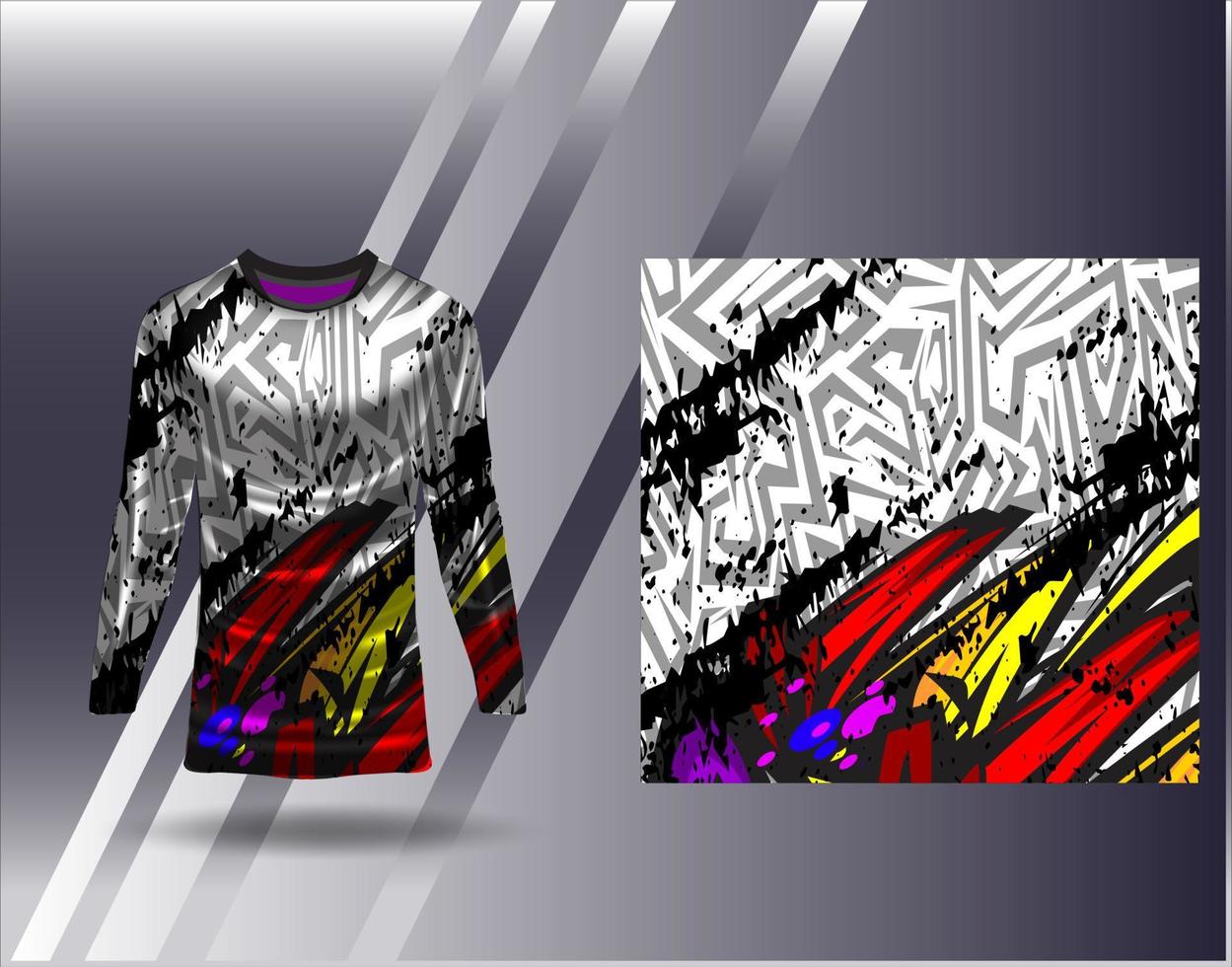 t-shirt sport- ontwerp voor racing Jersey wielersport Amerikaans voetbal gaming vector