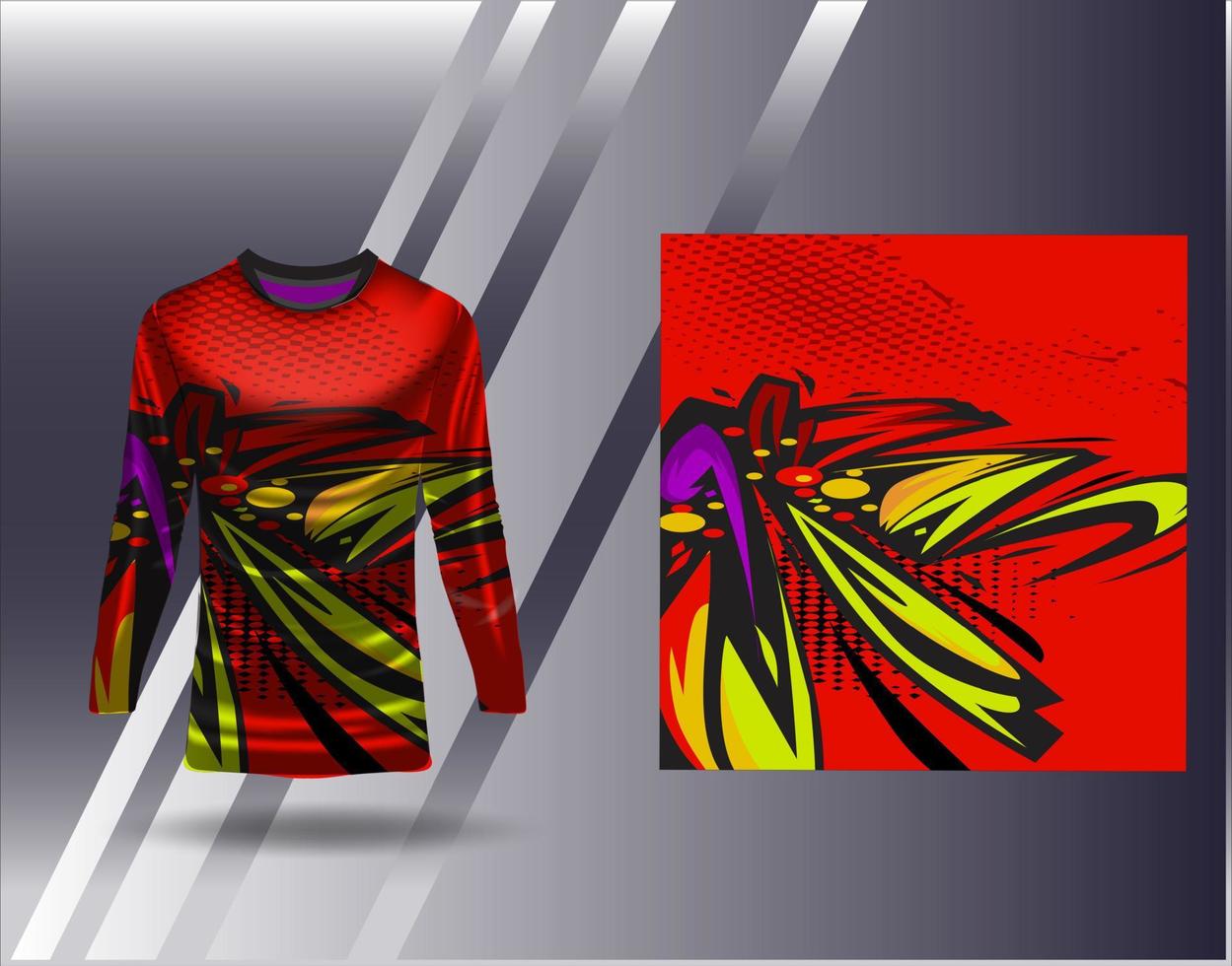 t-shirt sport- ontwerp voor racing Jersey wielersport Amerikaans voetbal gaming vector