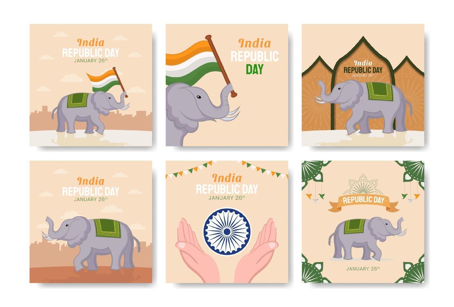 india republiek dag vector