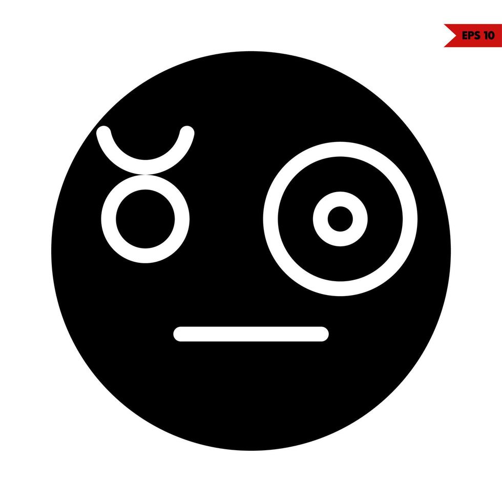 emoticon glyph icoon vector