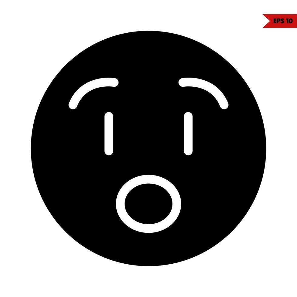 emoticon glyph icoon vector