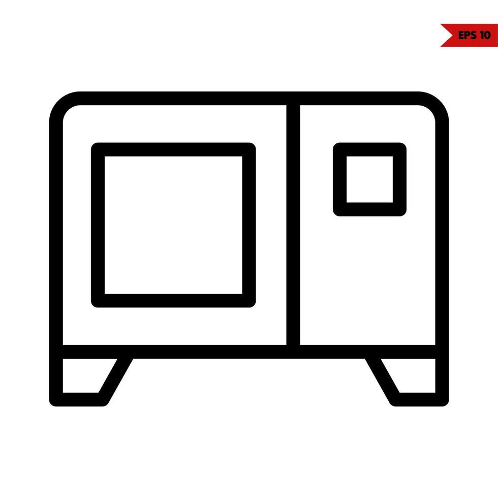 pictogram magnetron lijn vector