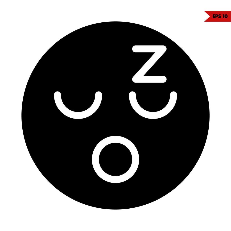 emoticon glyph icoon vector