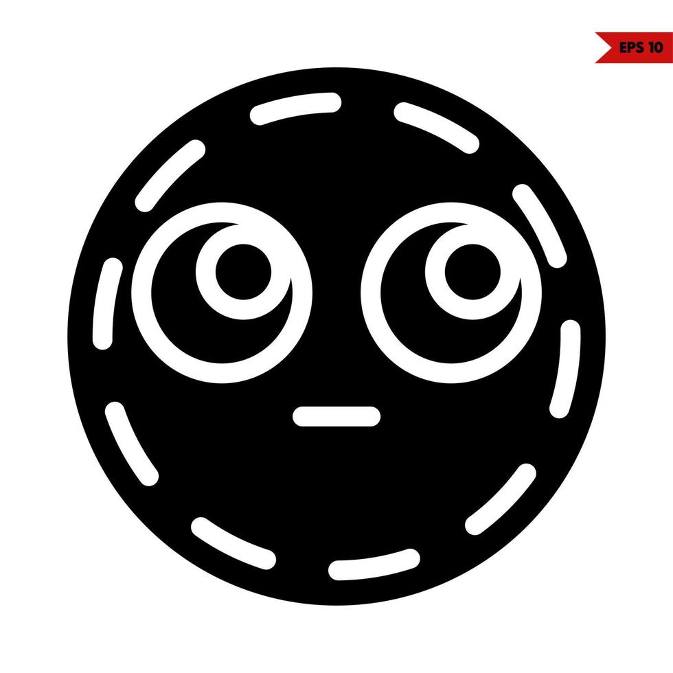 emoticon glyph icoon vector