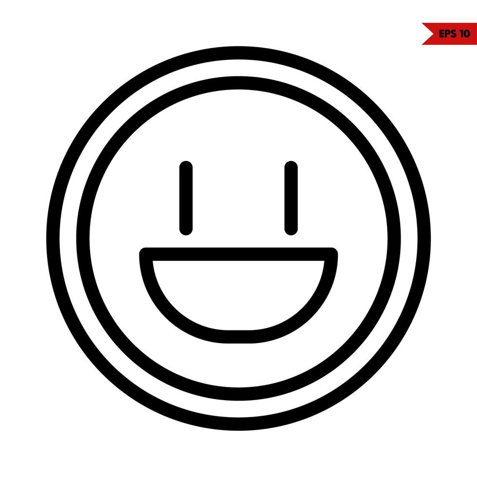 emoticon sticker bericht lijn icoon vector
