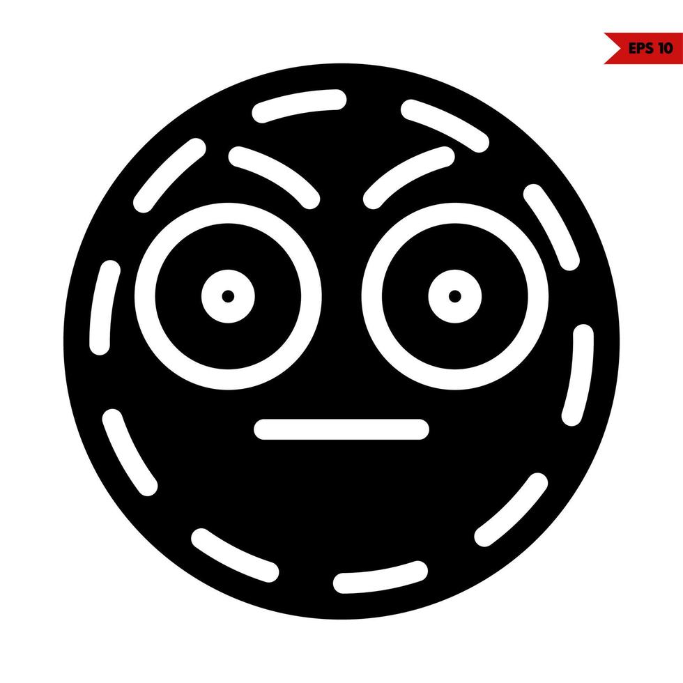 emoticon glyph icoon vector