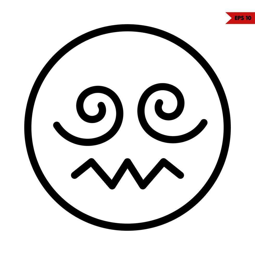 emoticon sticker lijn icoon vector