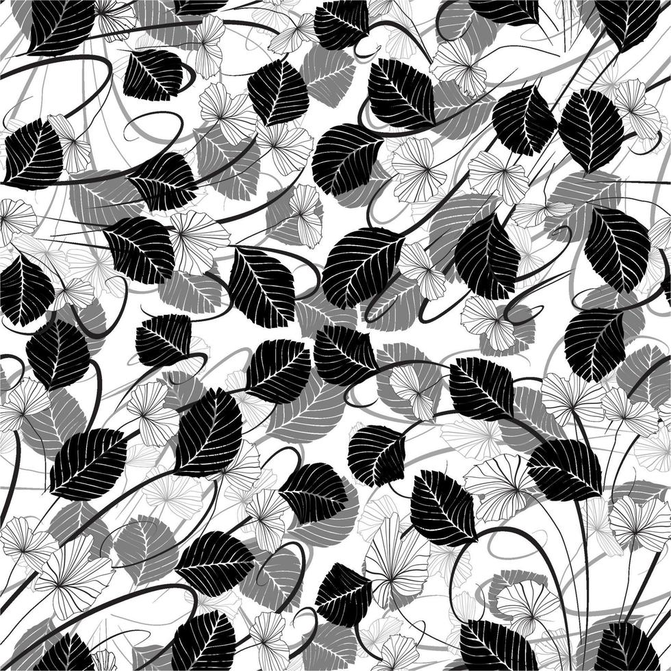 modern bloemen minimaal abstract organisch patroonontwerp vector