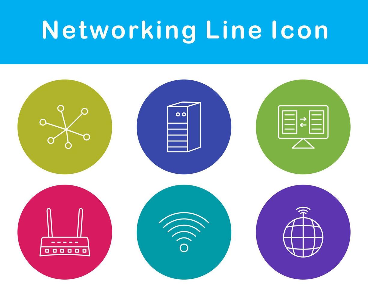 netwerken vector icoon reeks