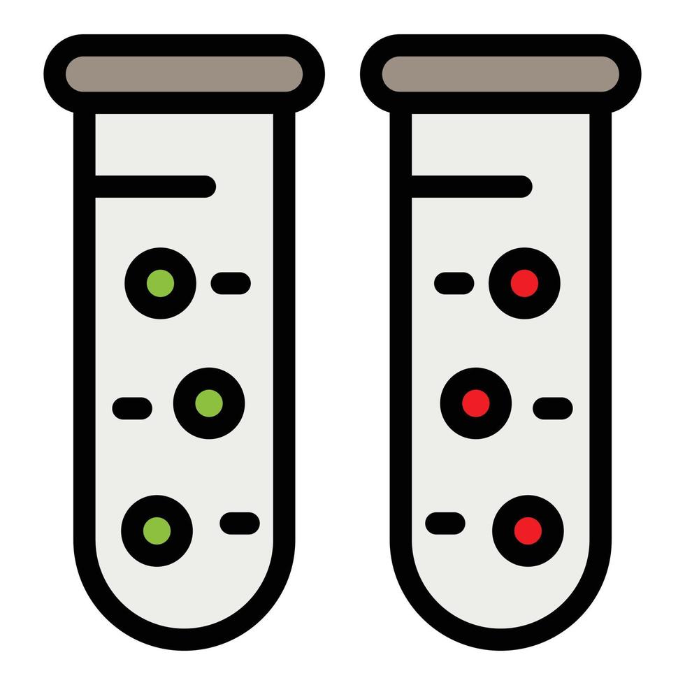 vitamine buizen icoon vector vlak