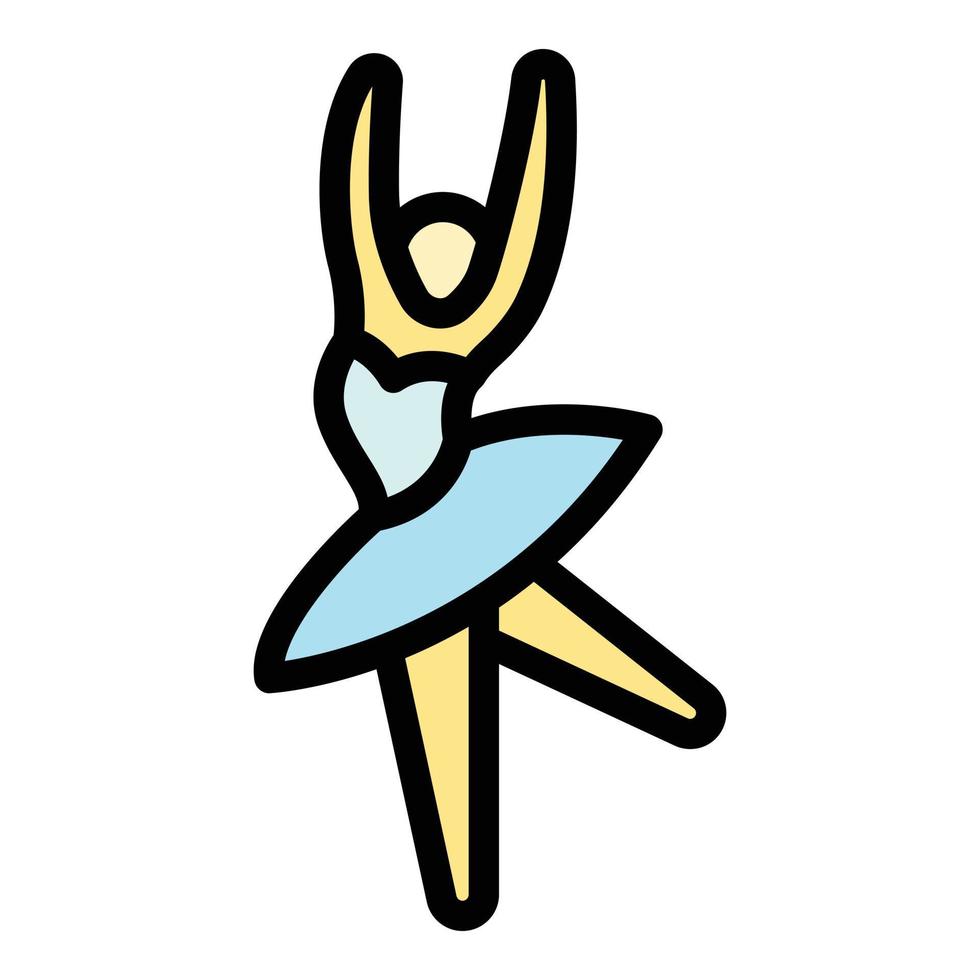 ballerina icoon vector vlak