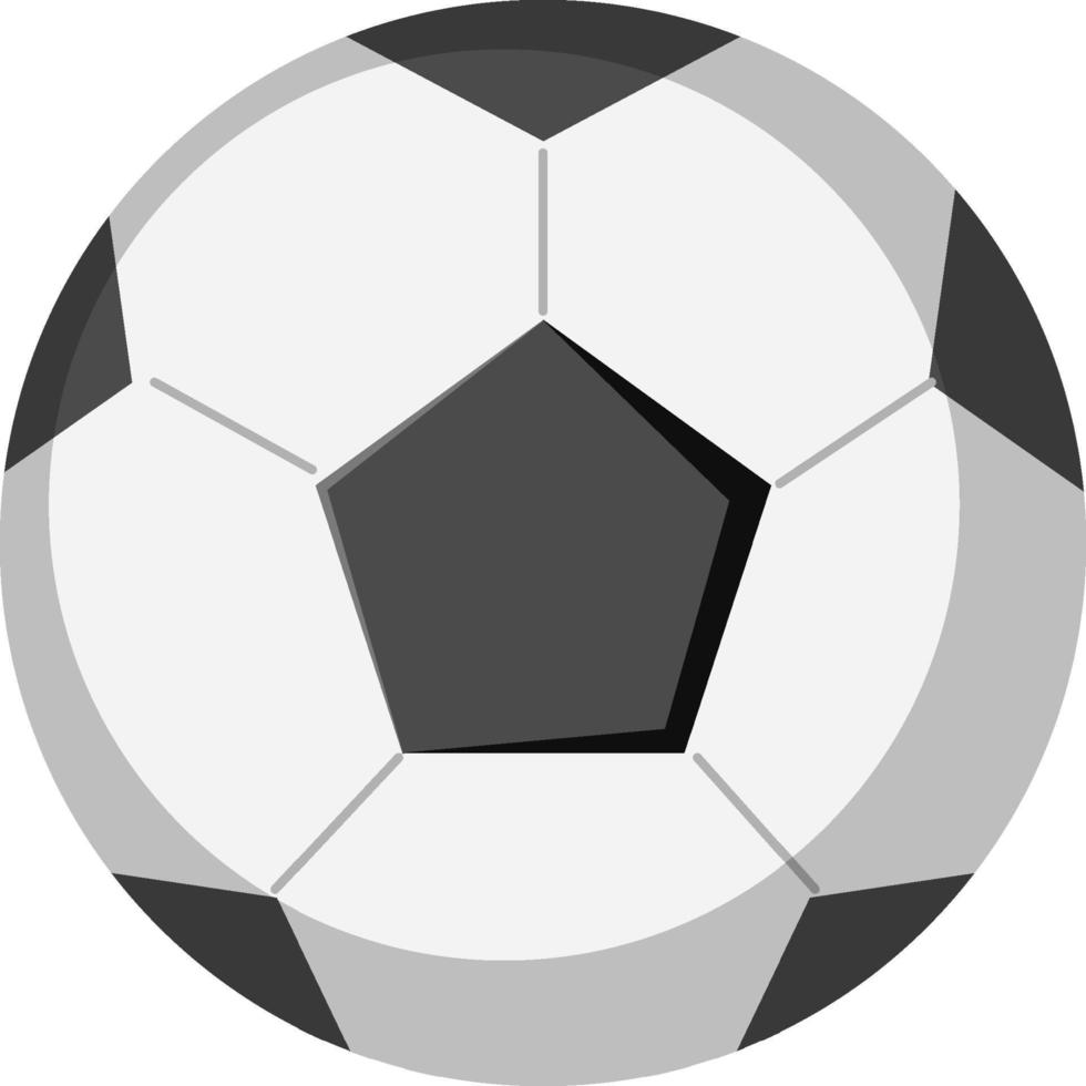 voetbal of voetbalbal op witte achtergrond vector