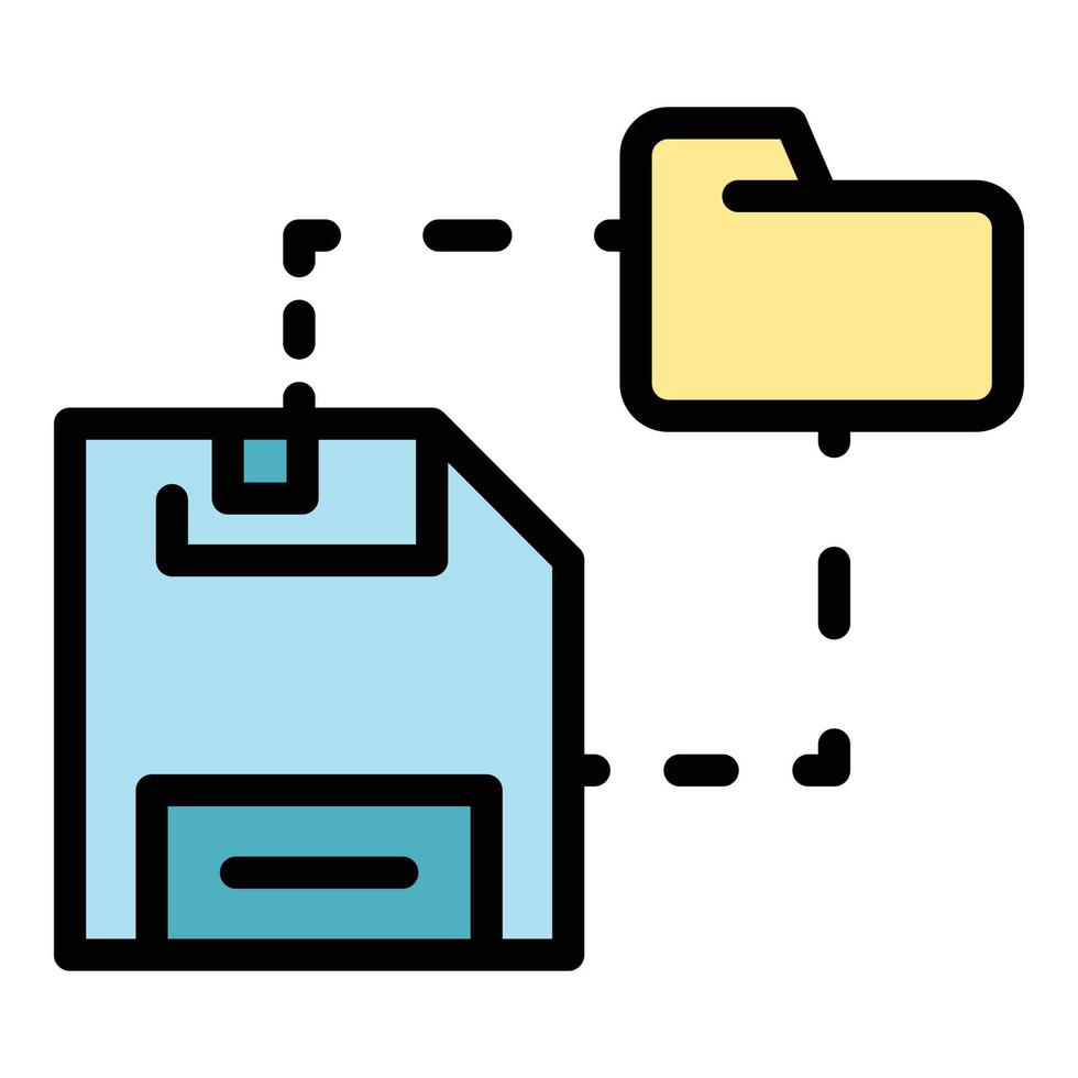 media map backup icoon vector vlak