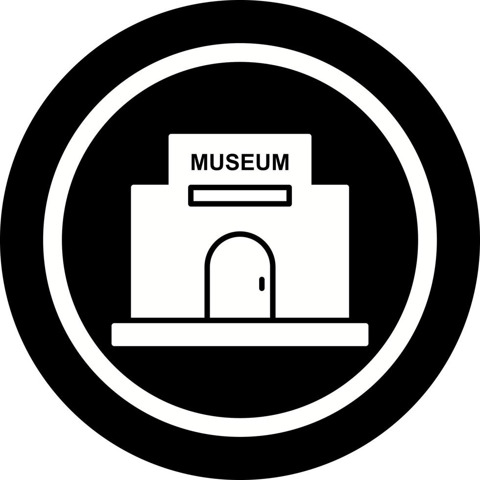 museum gebouw vector icoon