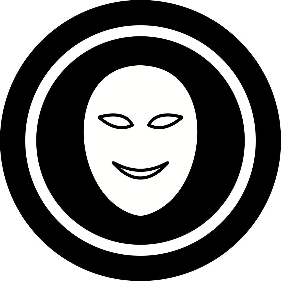 oude gezicht masker vector icoon