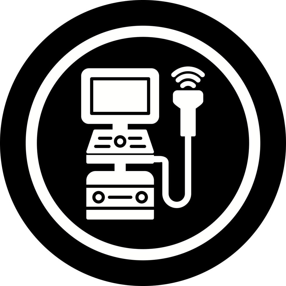 echografie machine vector icoon