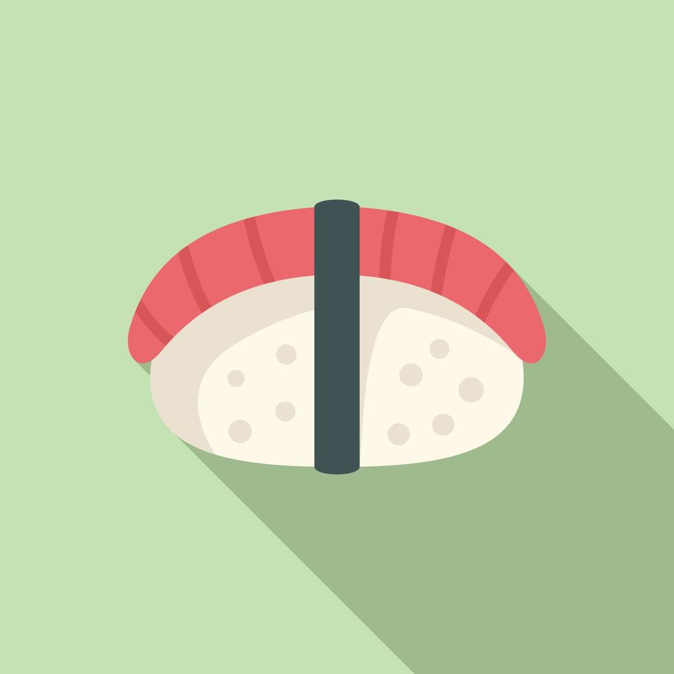sushi rollen icoon vlak vector. Aziatisch voedsel vector
