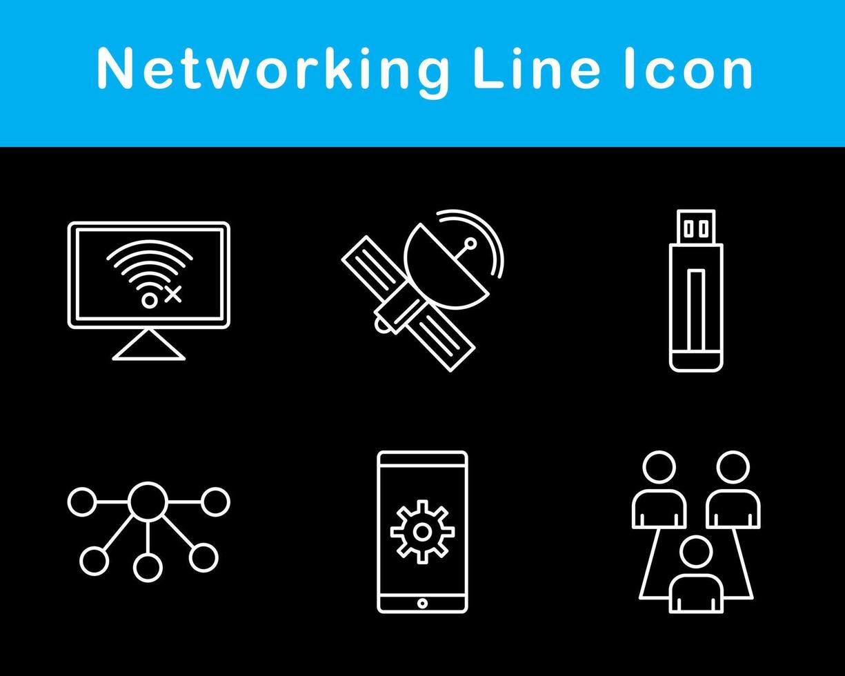 netwerken vector icoon reeks