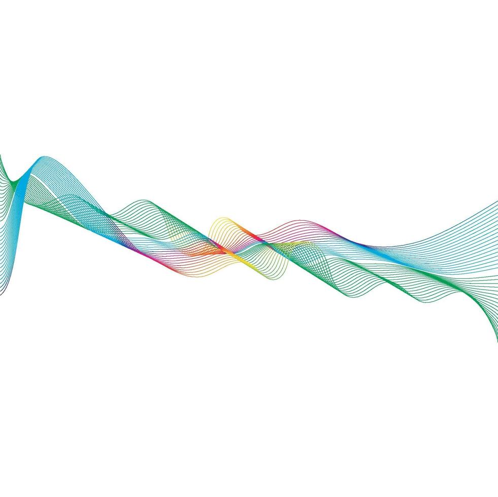 geluidsgolven lijn vector illustratie ontwerp