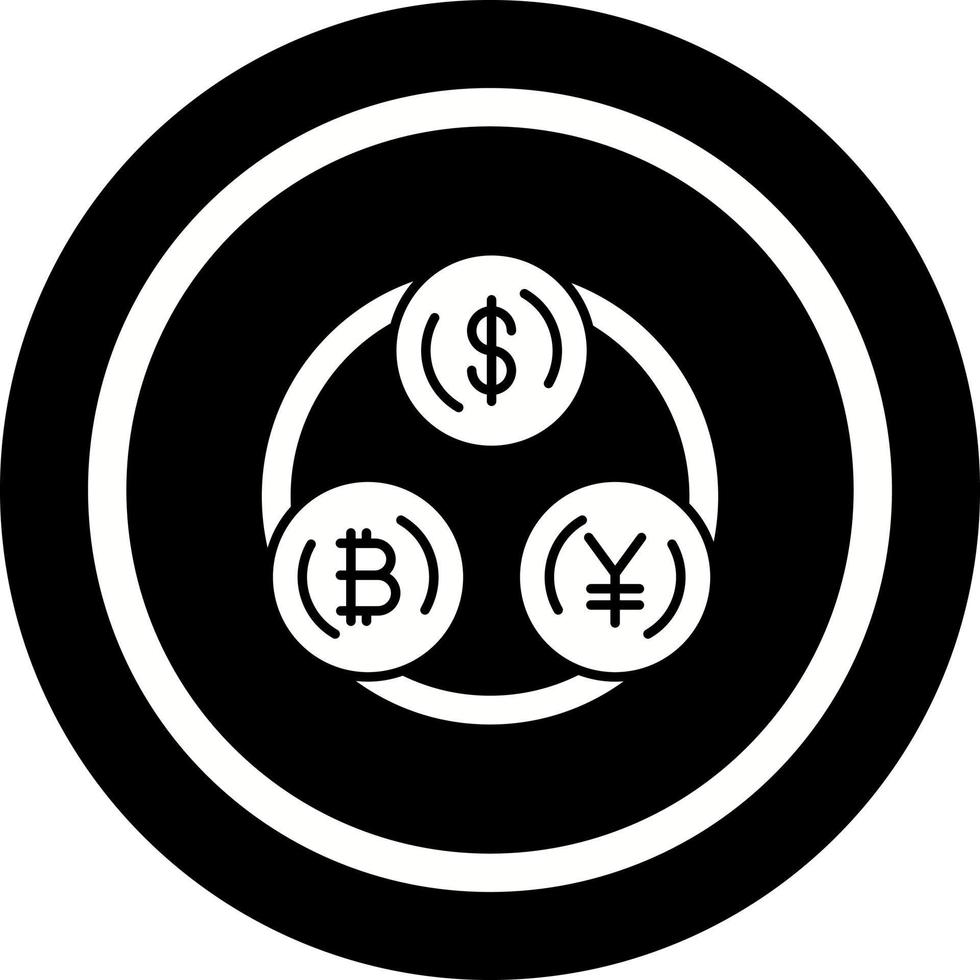 valuta wisselen vector pictogram