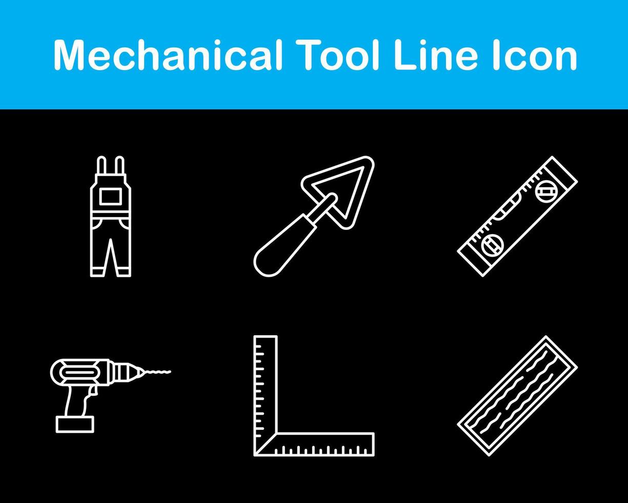 mechanisch gereedschap vector icoon reeks