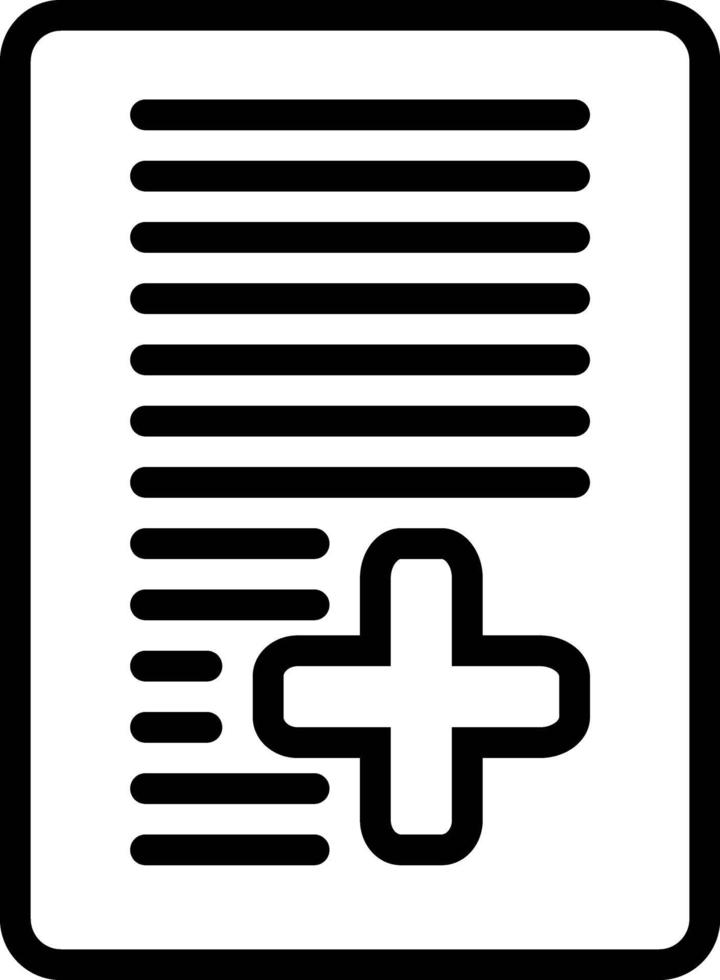 lijnpictogram voor document vector