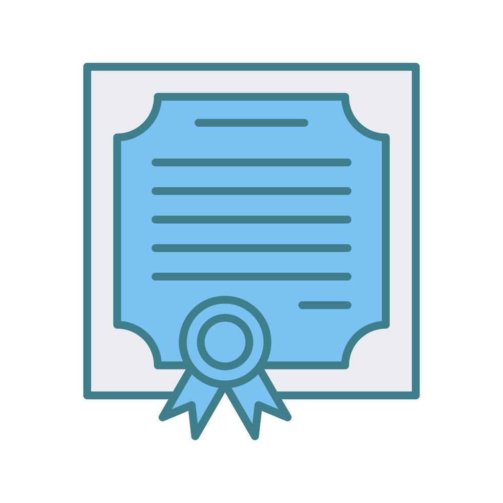 certificaat vector pictogram