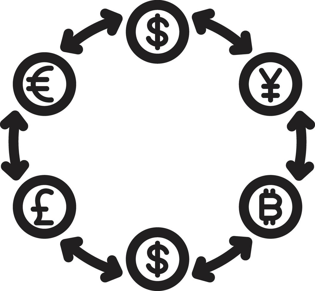 lijn pictogram voor geld vector