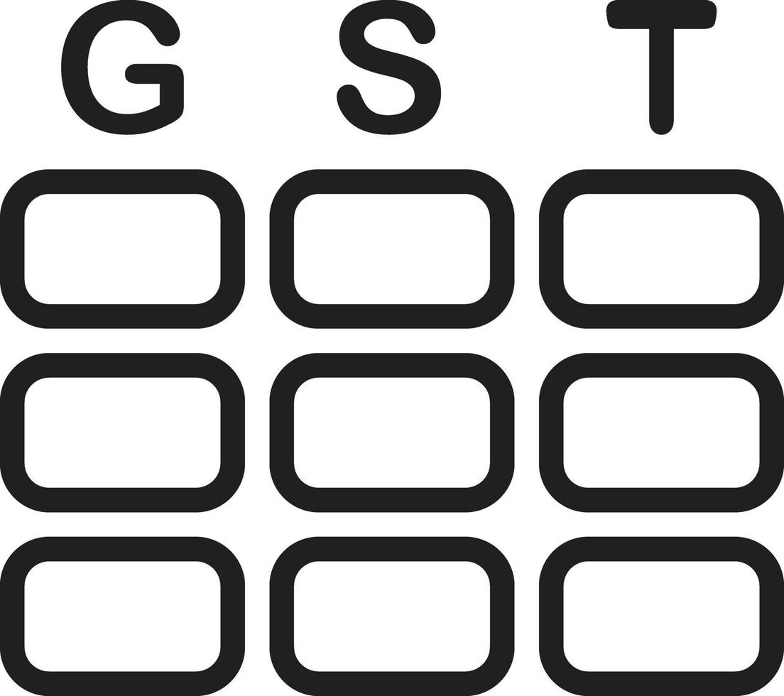 lijnpictogram voor gst vector