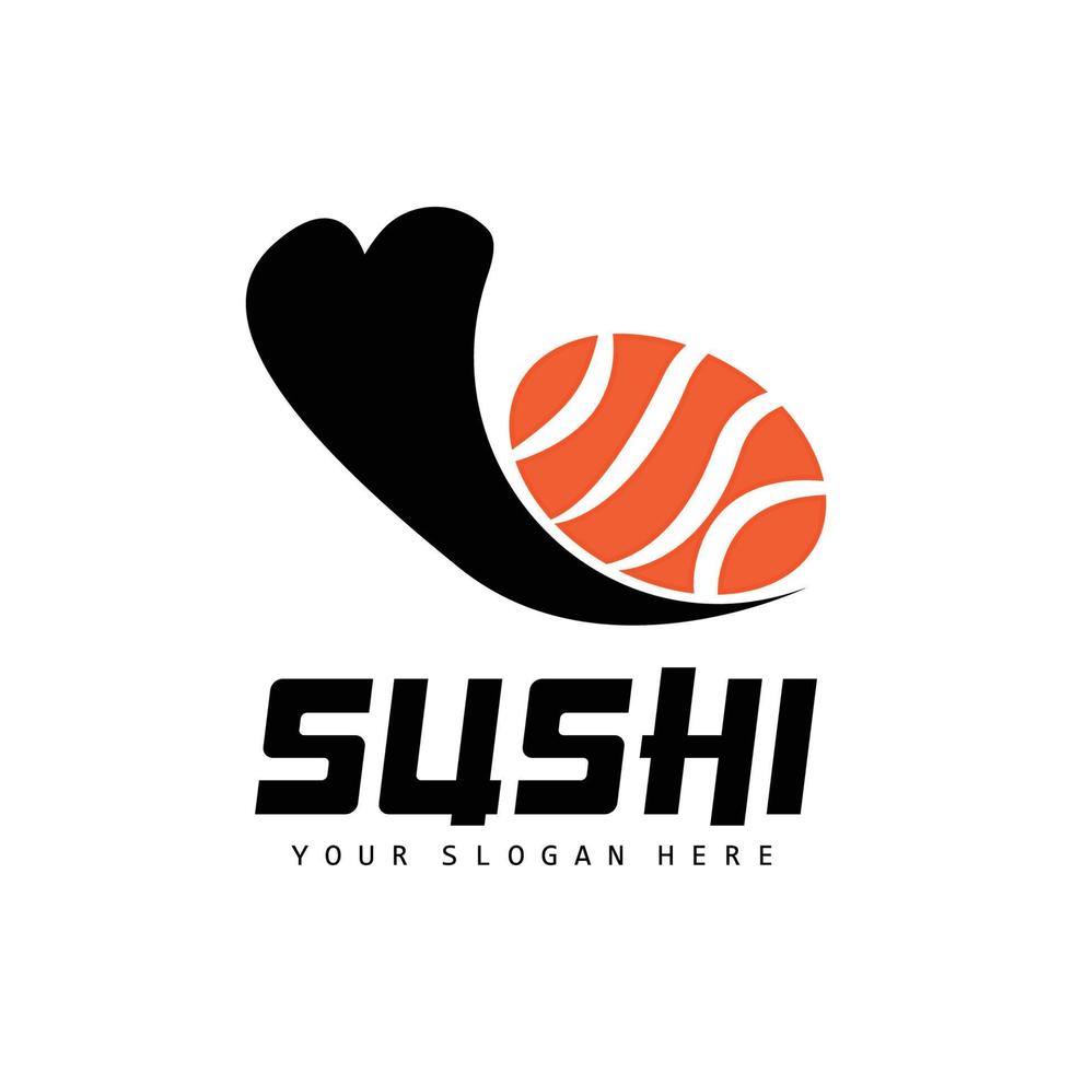 sushi logo, Japans voedsel sushi zeevruchten vector, Japans keuken Product merk ontwerp, sjabloon icoon vector