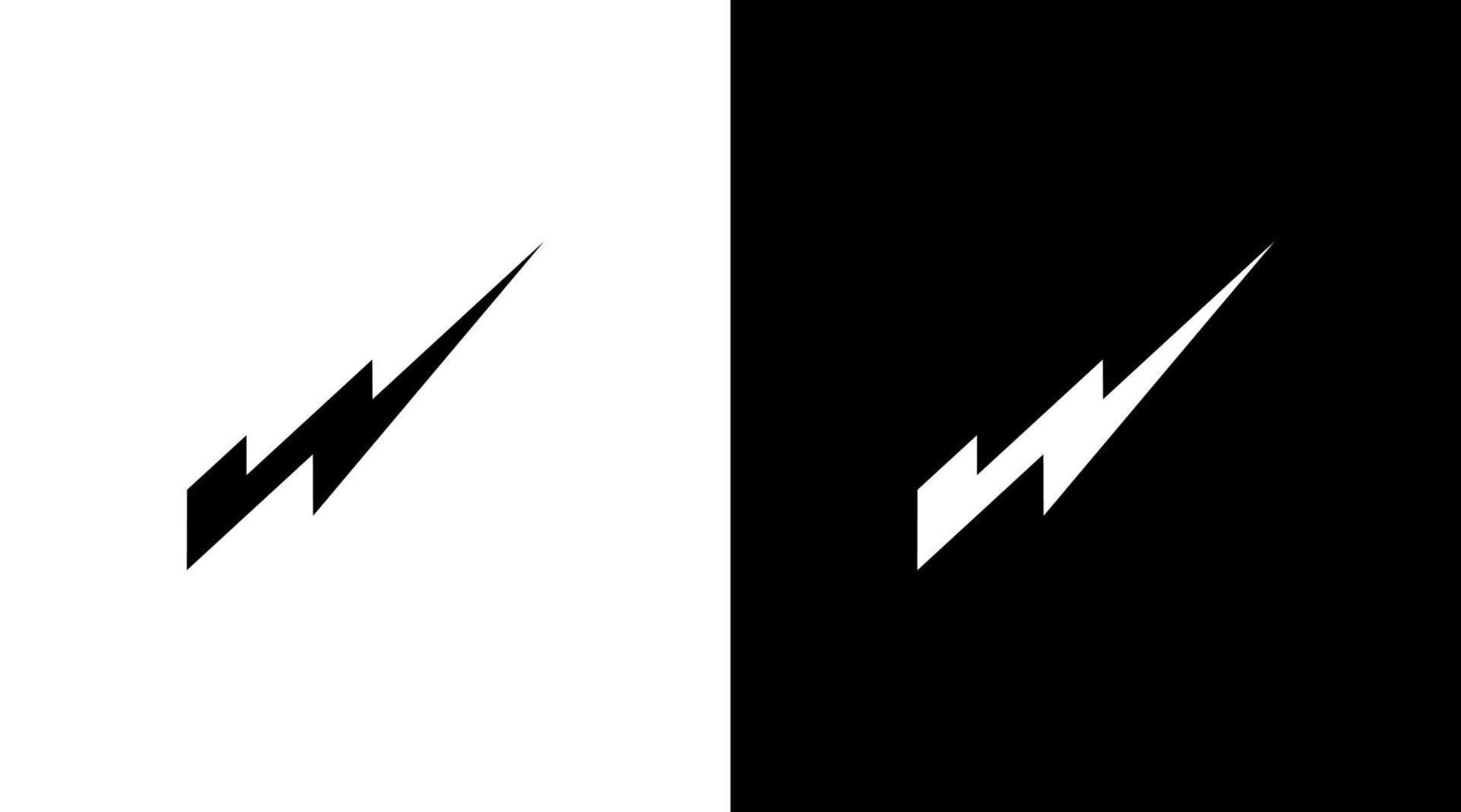brief w eerste logo monogram bliksem bout icoon ontwerp concept vector