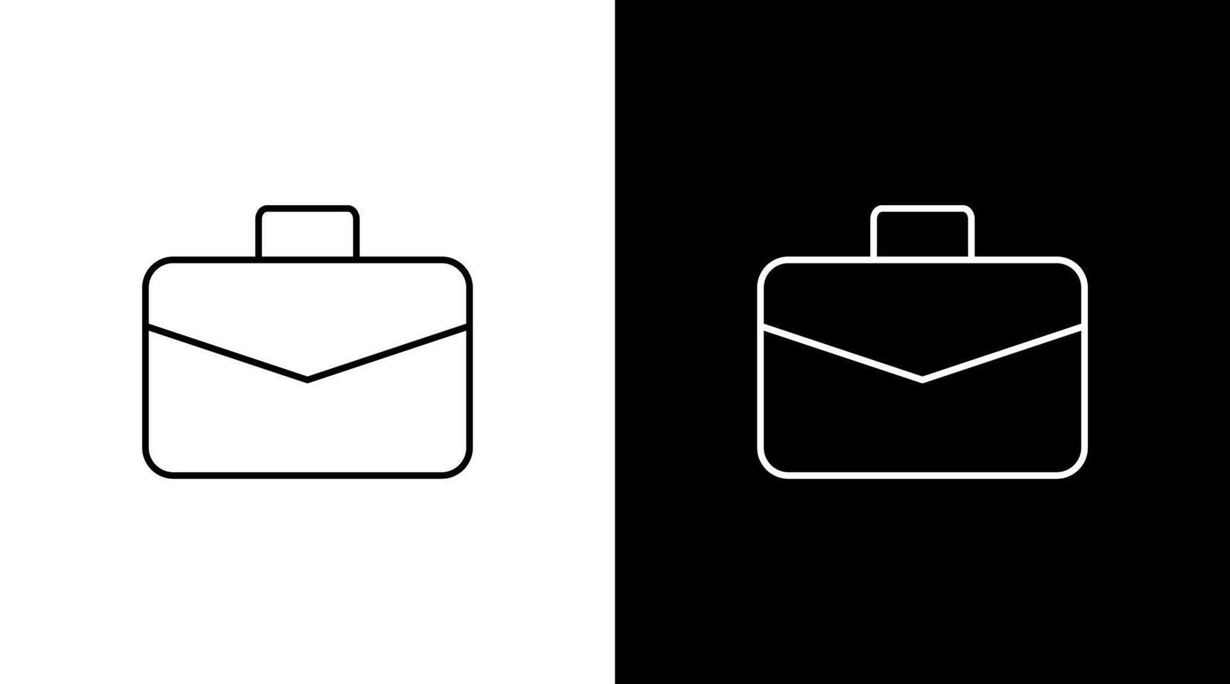 aktentas bedrijf koffer kantoor schets icoon ontwerp vector