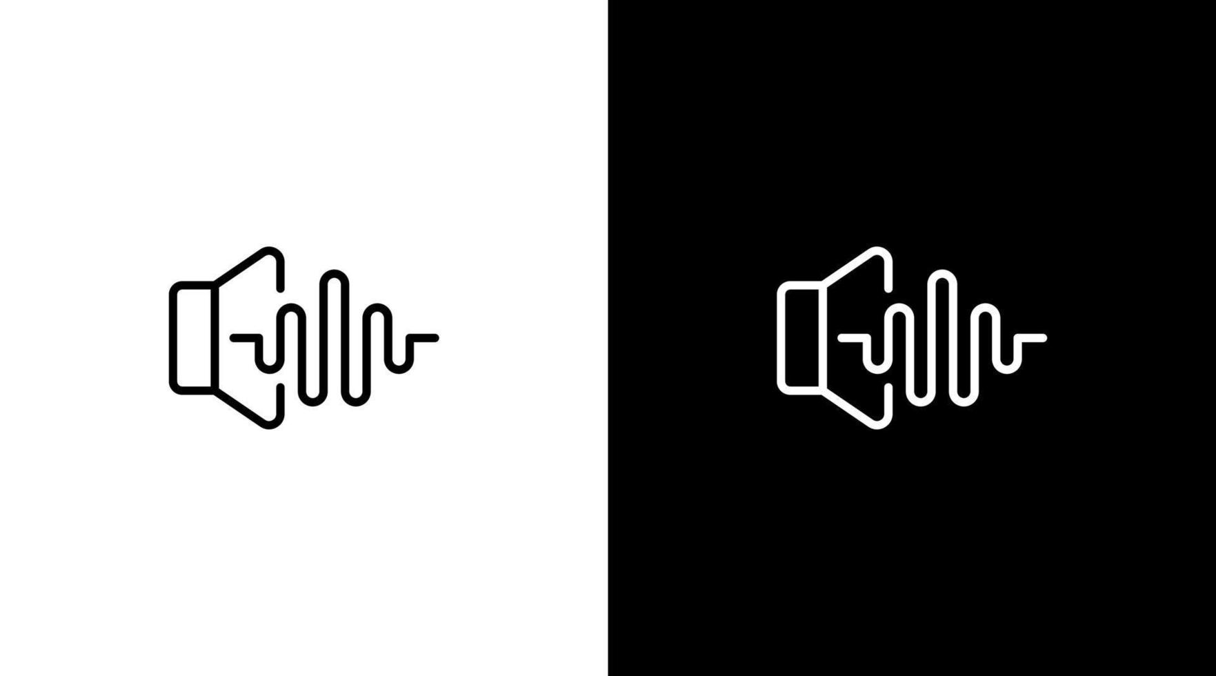 spreker volume hoog logo audio geluid Golf stem technologie schets icoon ontwerp vector